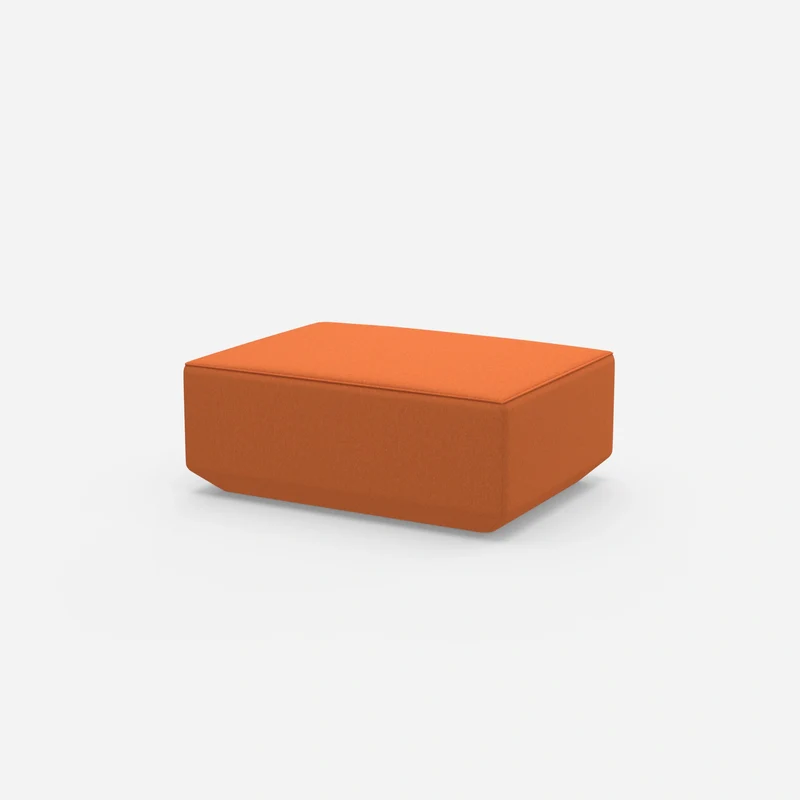 Moderner Pouf orange