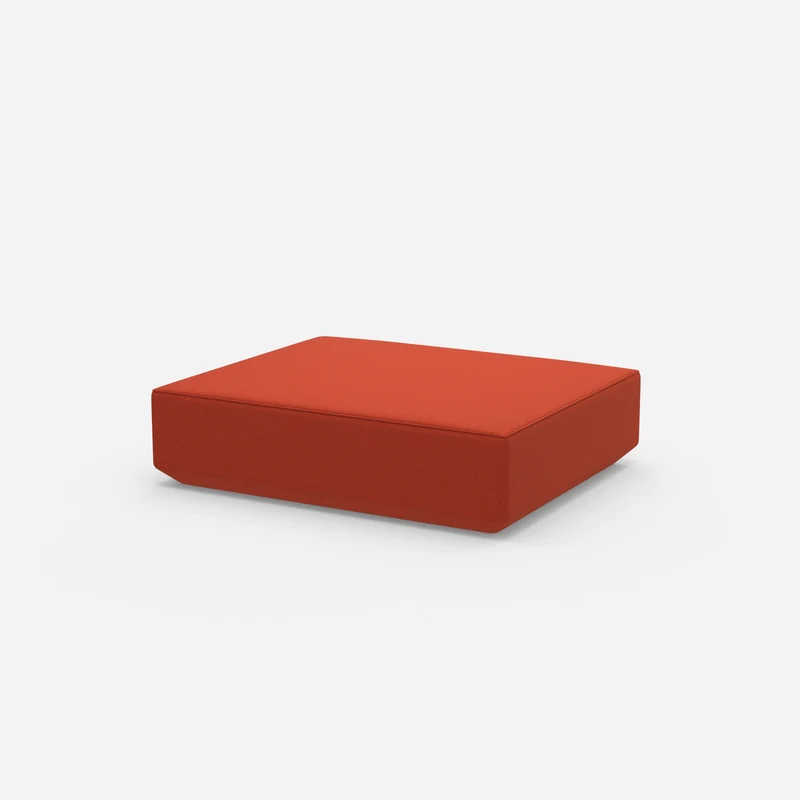 Roter Pouf