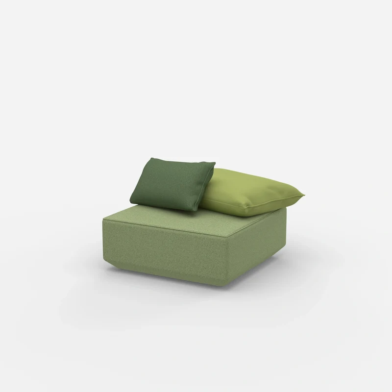 Quadratischer Sitzpouf
