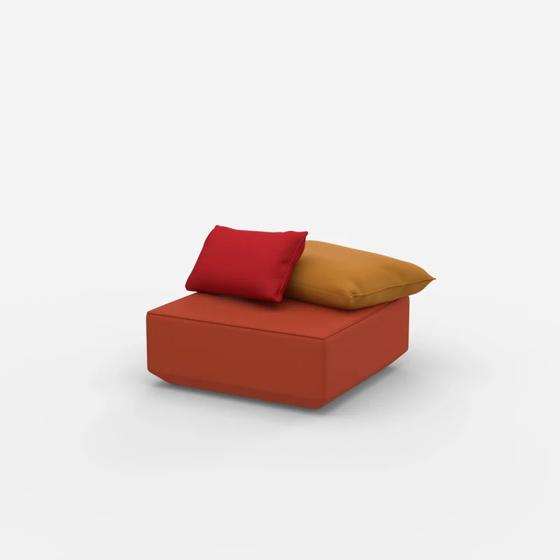 Quadratischer Sitzpouf