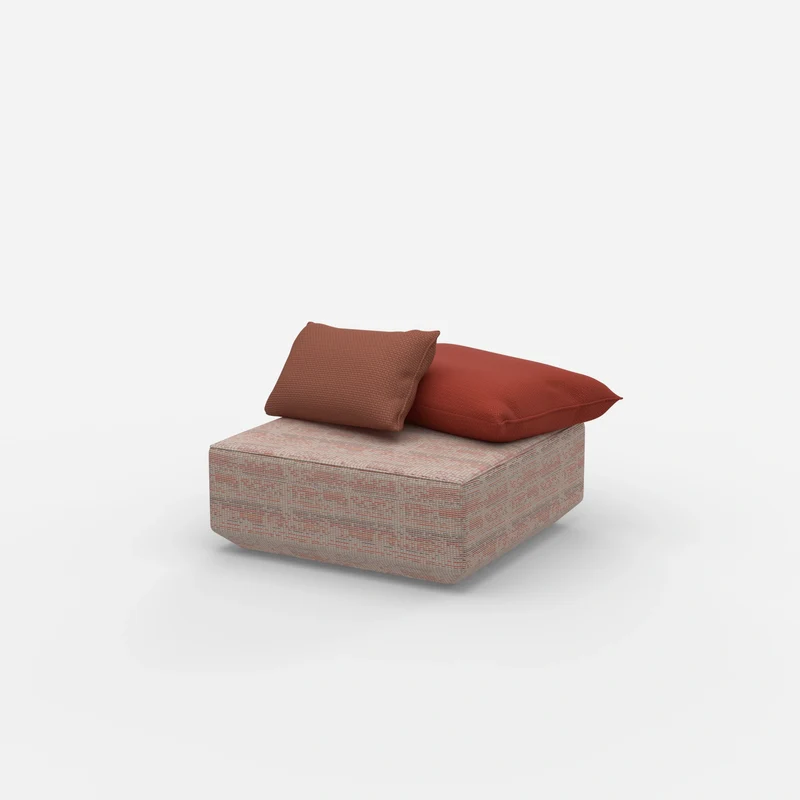 Quadratischer Sitzpouf