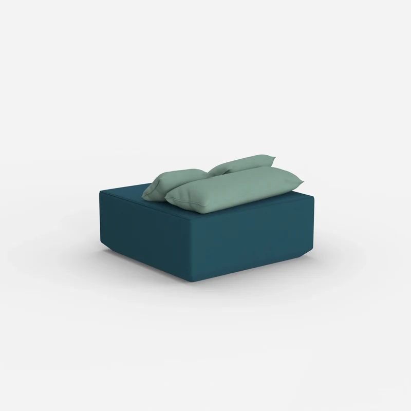 Sitzpouf petrol
