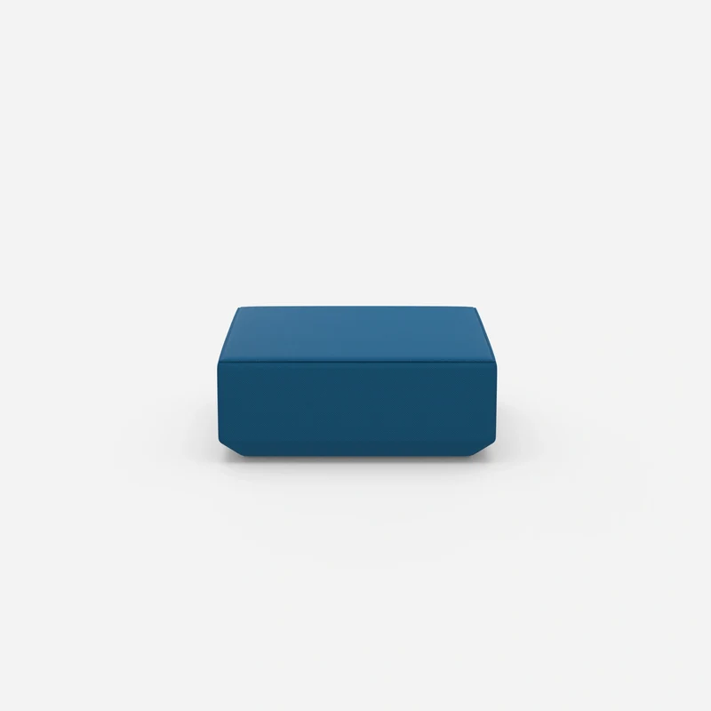 Moderner Pouf blau