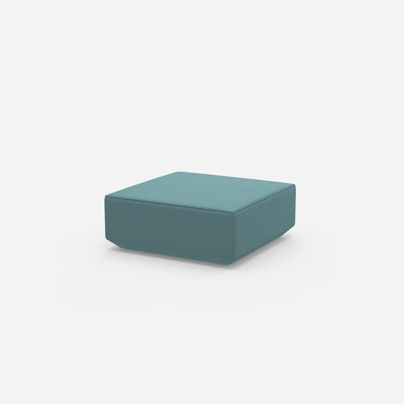 Moderner Pouf blau