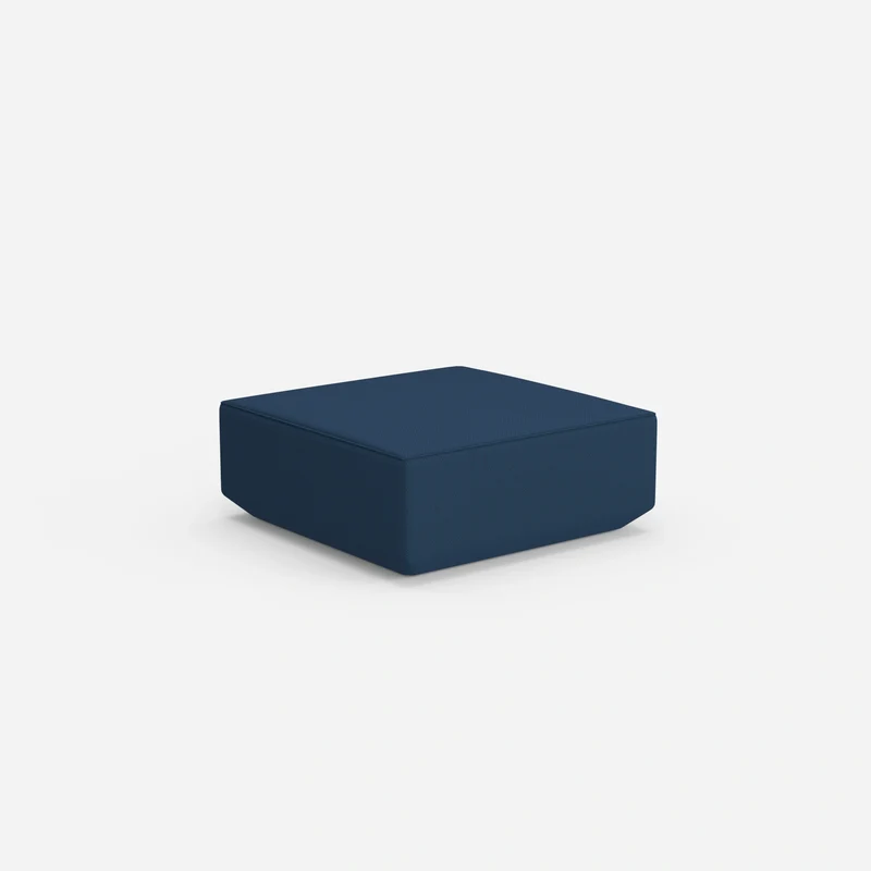 Moderner Pouf blau