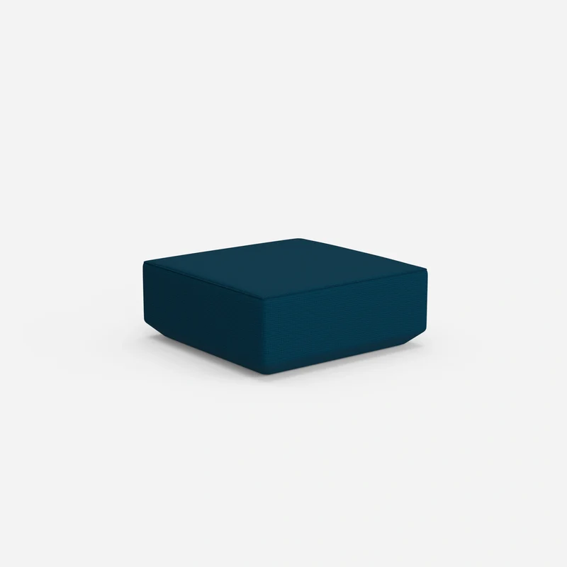 Moderner Pouf blau