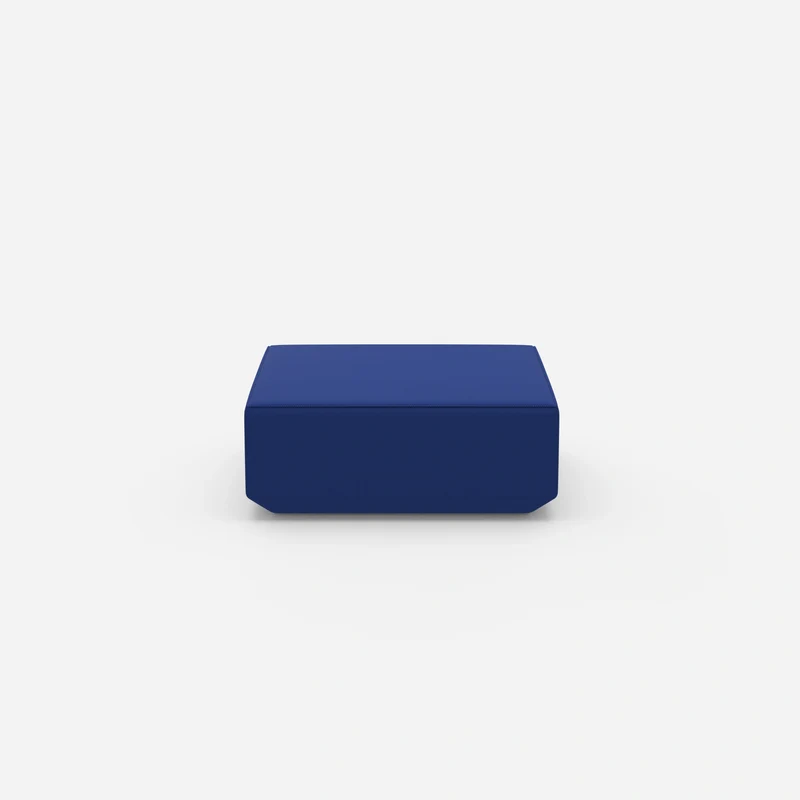 Moderner Pouf blau