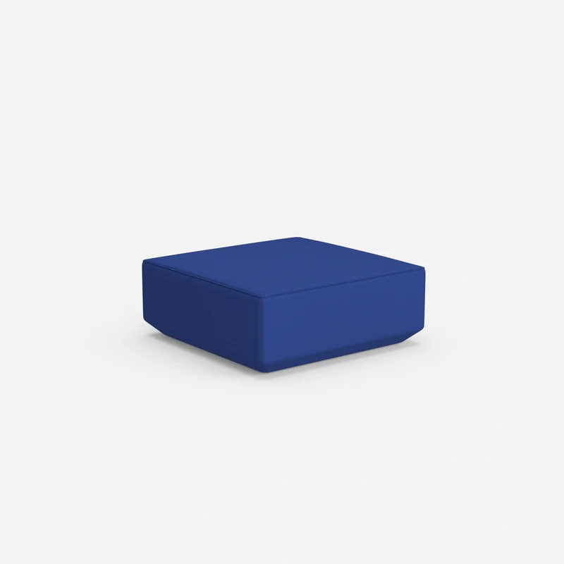 Moderner Pouf blau