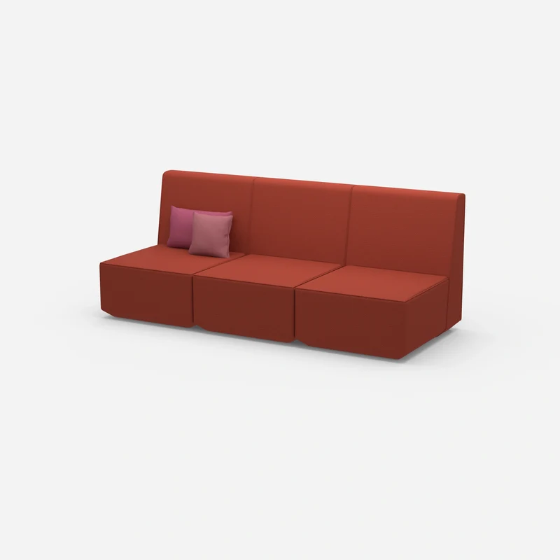 3er Sofa rot