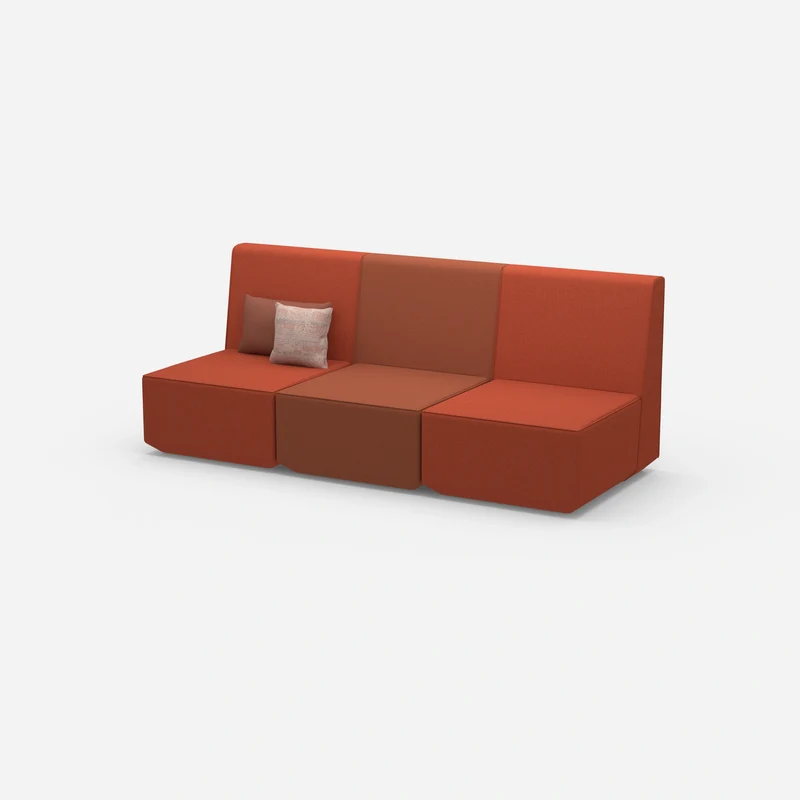 3er Sofa rot