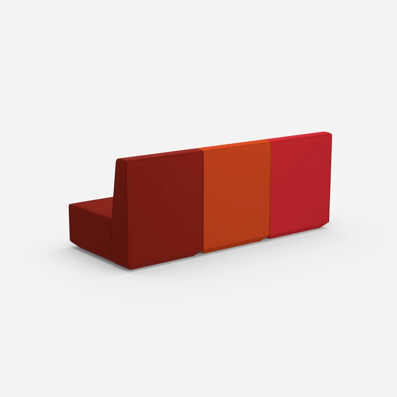 3er Sofa rot