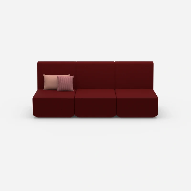 3er Sofa rot