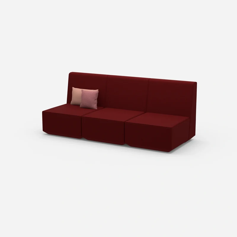 3er Sofa rot
