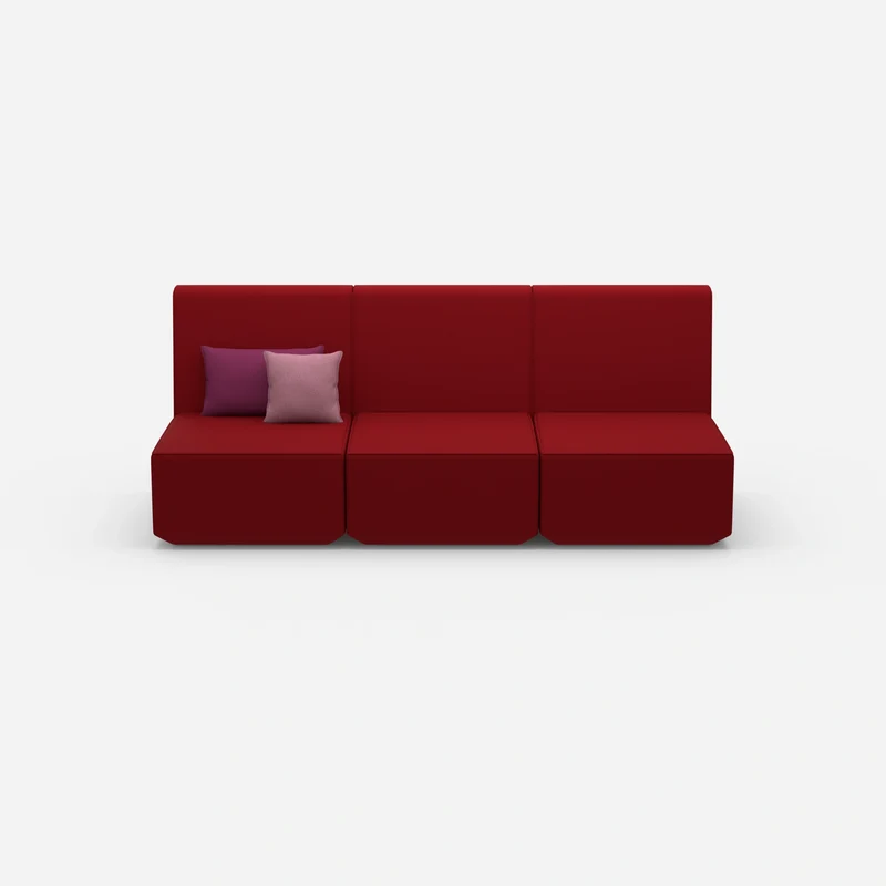 3er Sofa rot