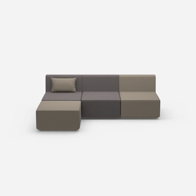 Graues Sofa 3 Sitzer