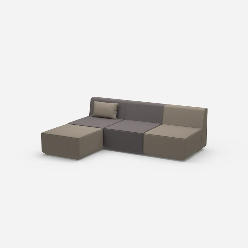 Graues Sofa 3 Sitzer