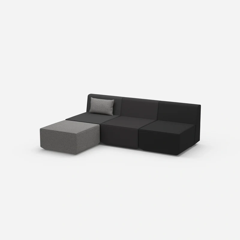 Graues Sofa 3 Sitzer