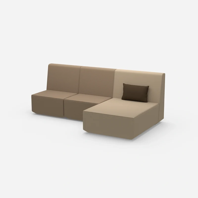3 Personen Sofa mit Recamiere