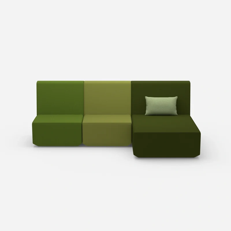 3 Personen Sofa mit Recamiere