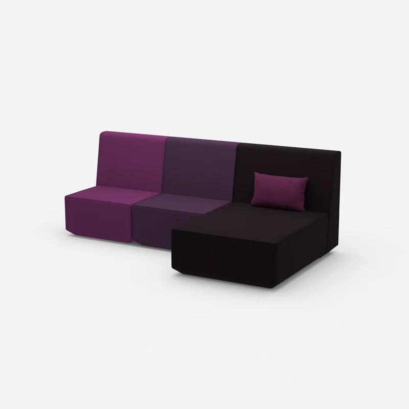 3 Personen Sofa mit Recamiere