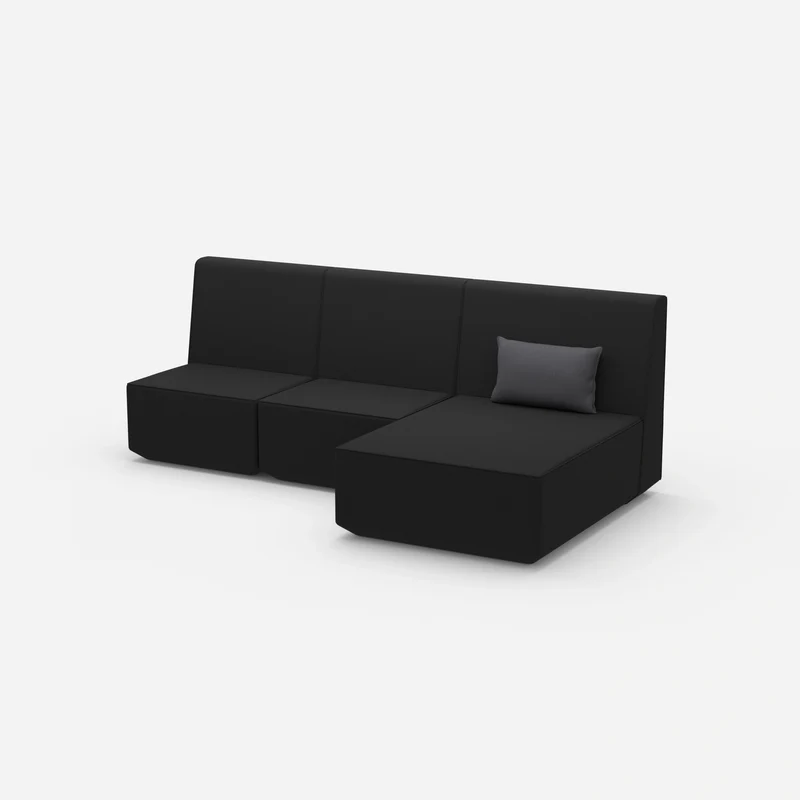3 Personen Sofa mit Recamiere