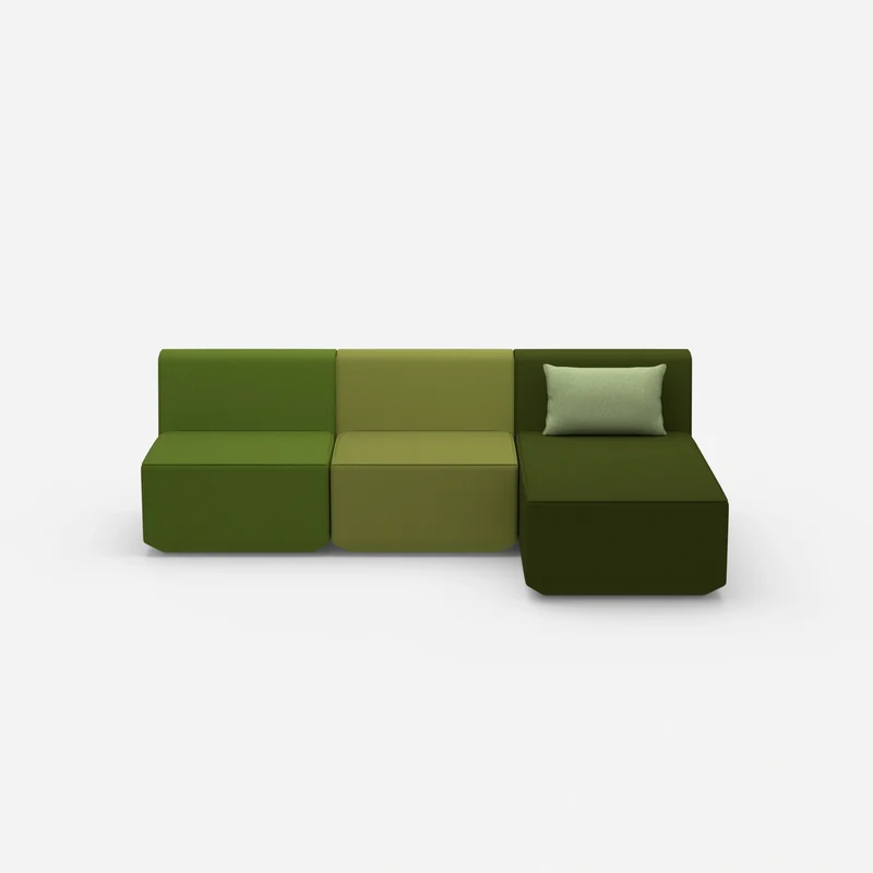 3er Sofa mit Recamiere