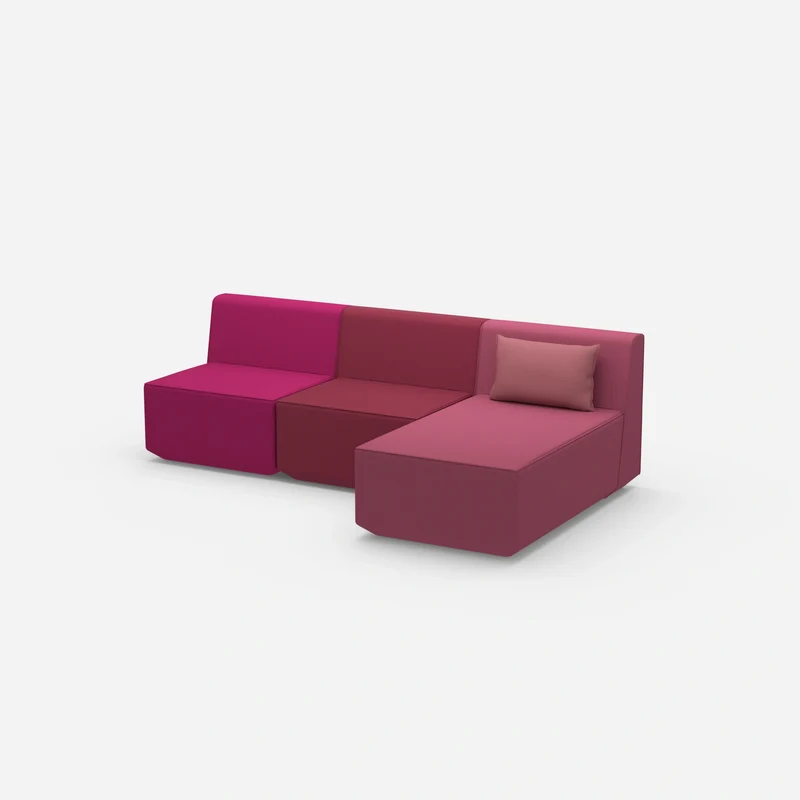 3er Sofa mit Recamiere