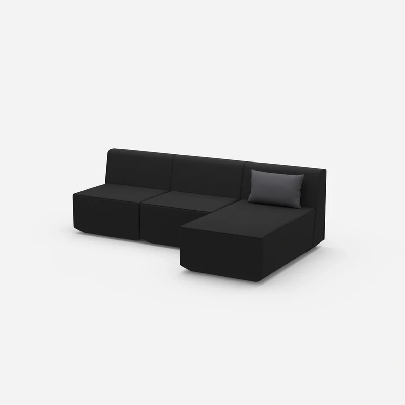 3er Sofa mit Recamiere