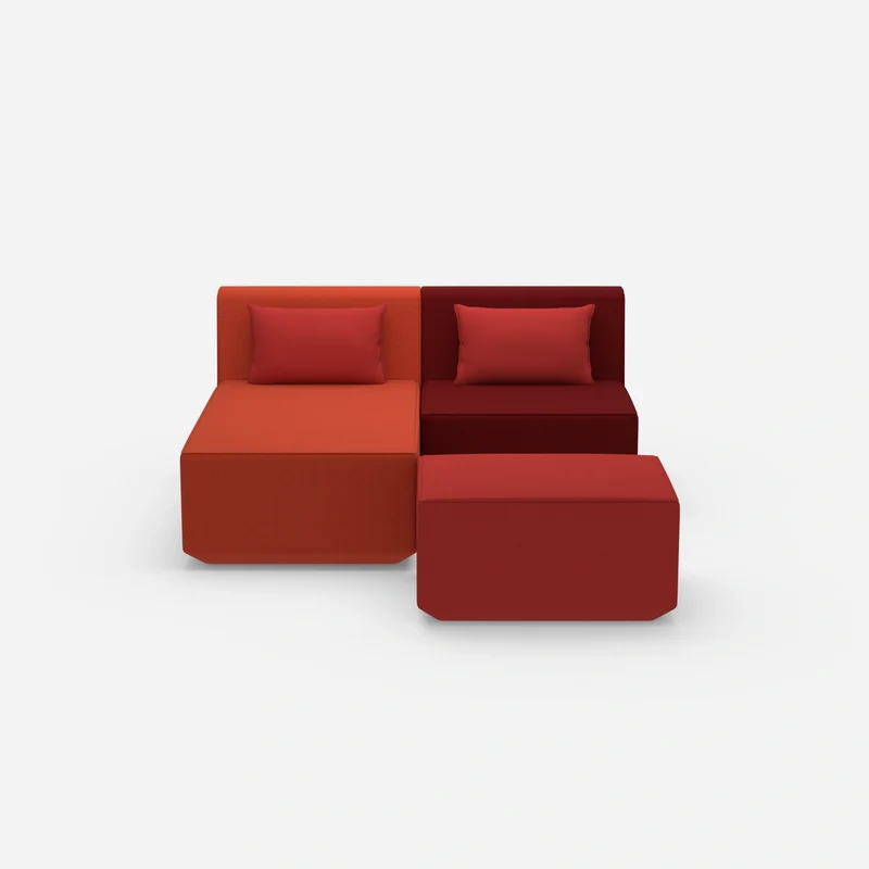 Zweisitzer modulares Sofa mit Funktion