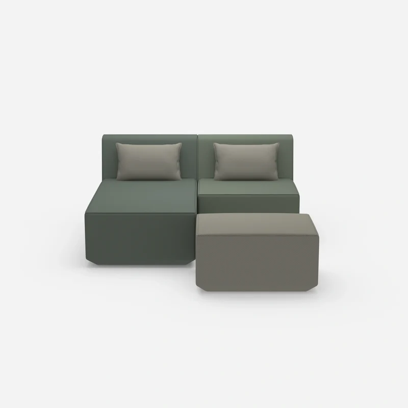 Zweisitzer modulares Sofa mit Funktion