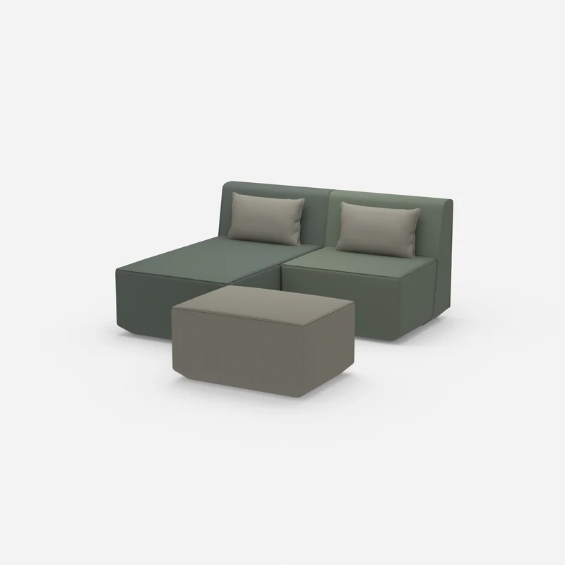 Zweisitzer modulares Sofa mit Funktion