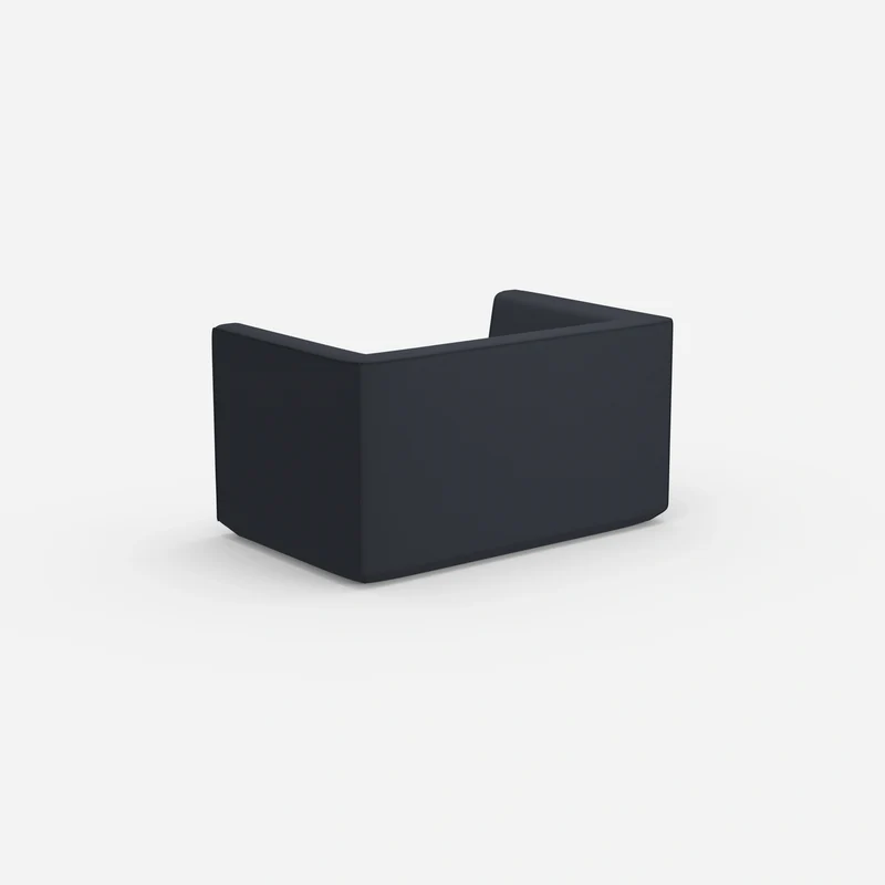 Modernes Zweisitzer Sofa mit hohem Rücken