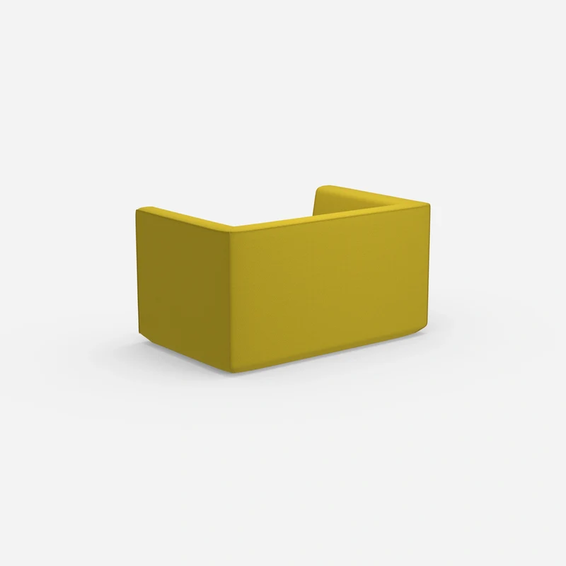 Modernes Zweisitzer Sofa mit hohem Rücken