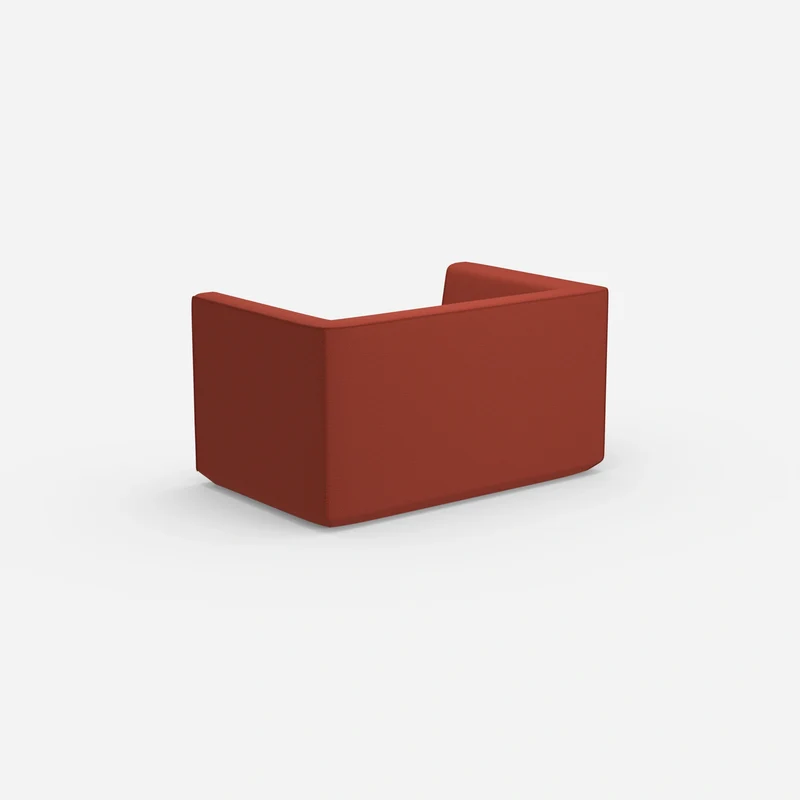 Modernes Zweisitzer Sofa mit hohem Rücken