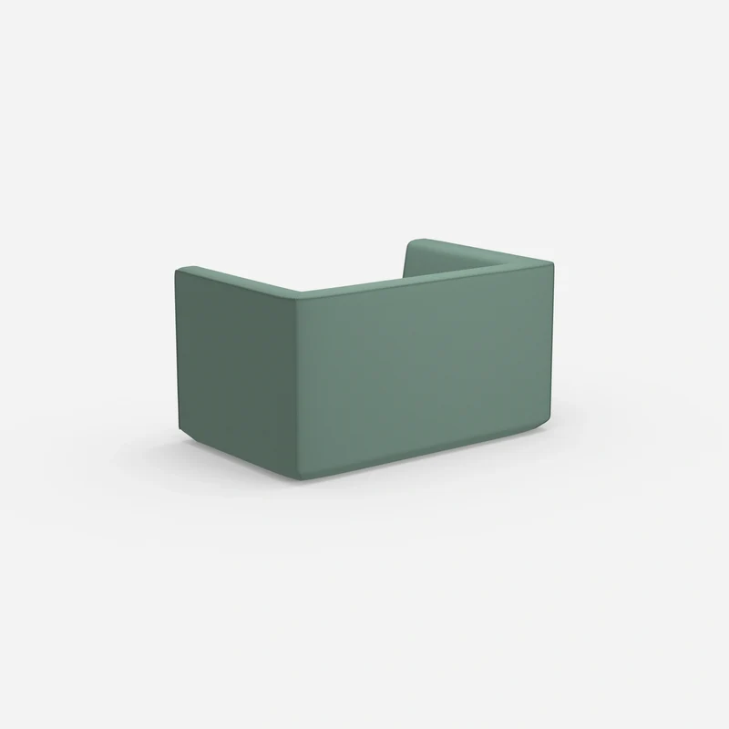Modernes Zweisitzer Sofa mit hohem Rücken