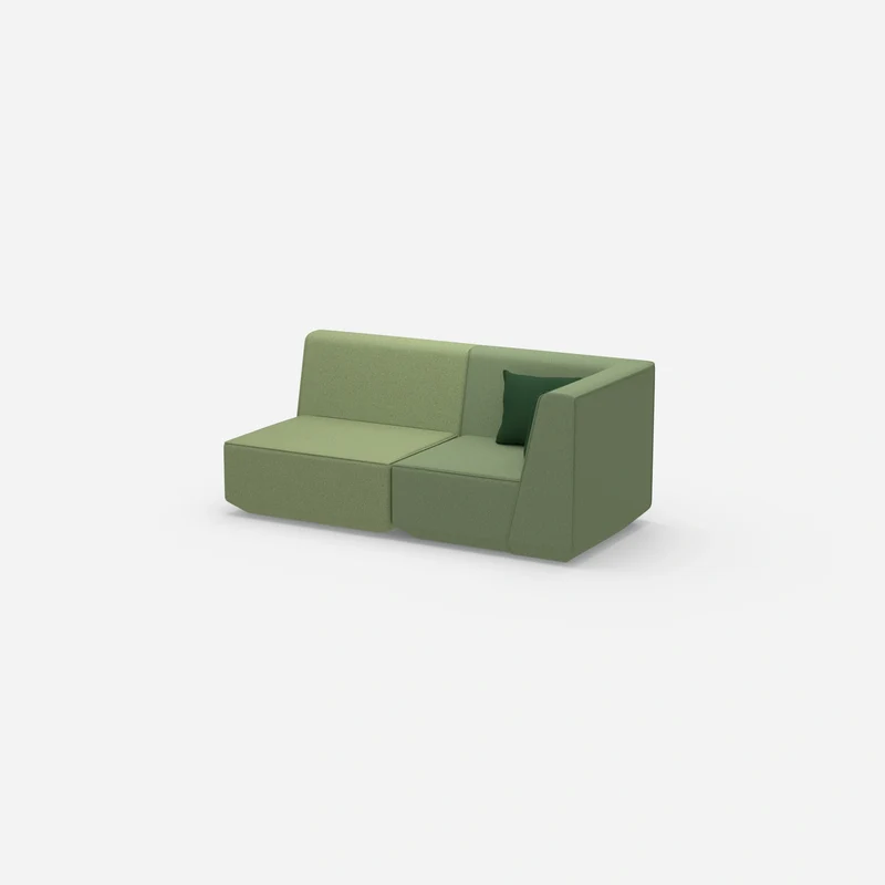 2 Sitzer Sofa grün