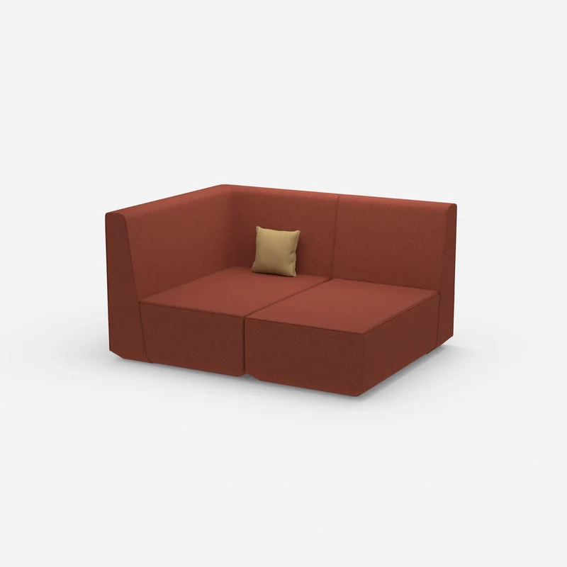 Zweisitzer Modulsofa mit Eckmodul