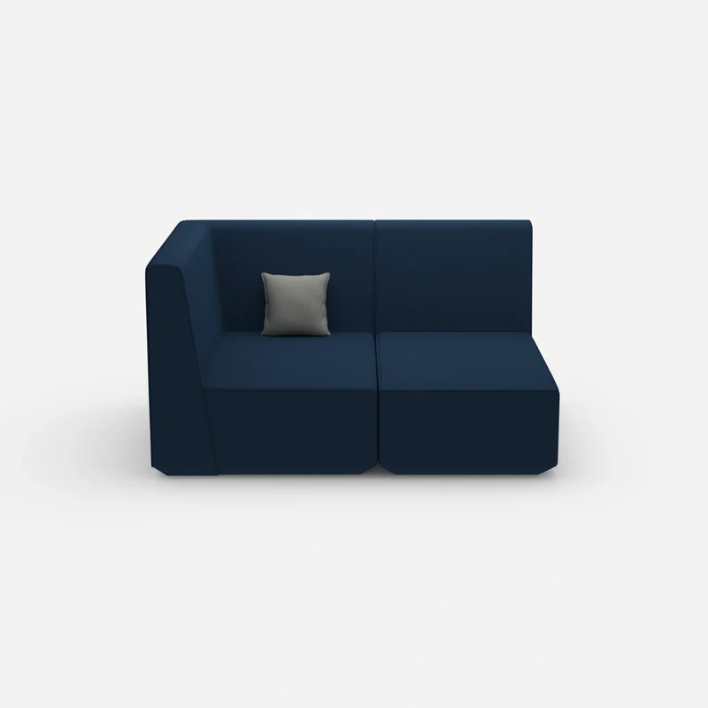 Zweisitzer Modulsofa mit Eckmodul