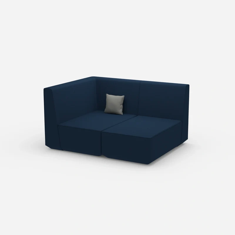 Zweisitzer Modulsofa mit Eckmodul