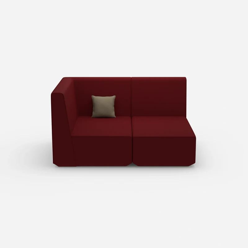Zweisitzer Modulsofa mit Eckmodul
