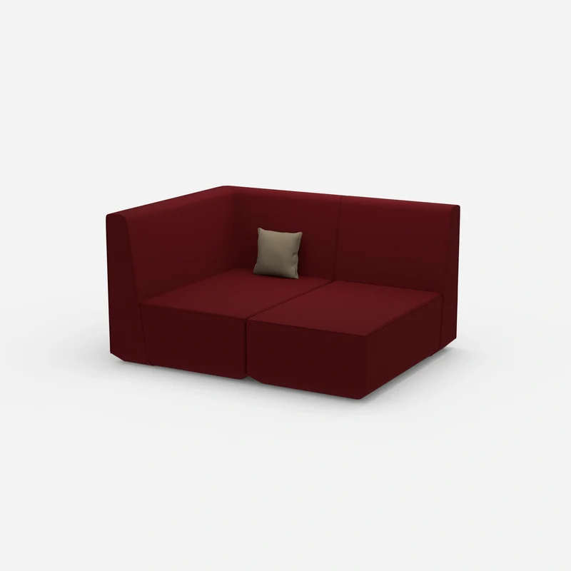 Zweisitzer Modulsofa mit Eckmodul