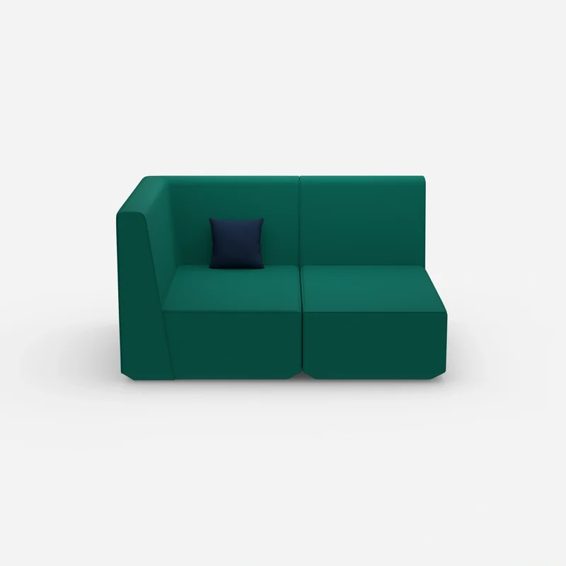 Zweisitzer Modulsofa mit Eckmodul