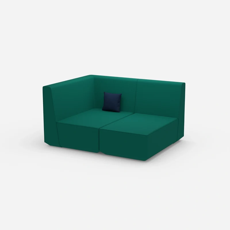 Zweisitzer Modulsofa mit Eckmodul