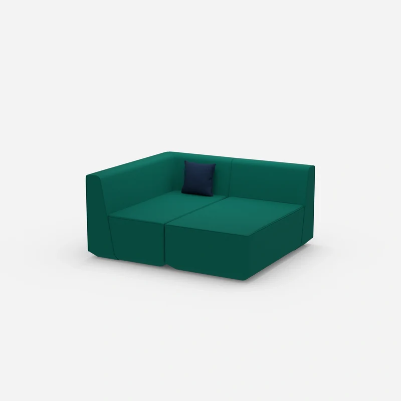 2 Sitzer Sofa mit Ecke