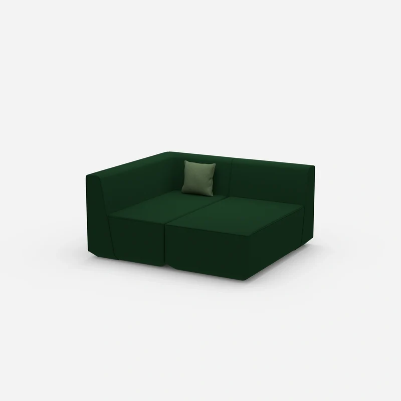 2 Sitzer Sofa mit Ecke