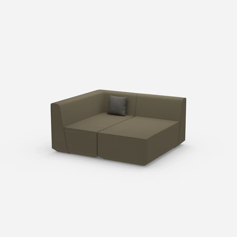 2 Sitzer Sofa mit Ecke