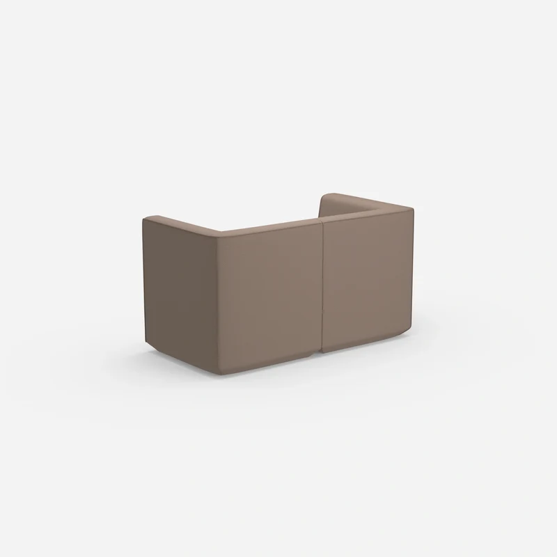 Sofa Zweisitzer braun 160 cm breit