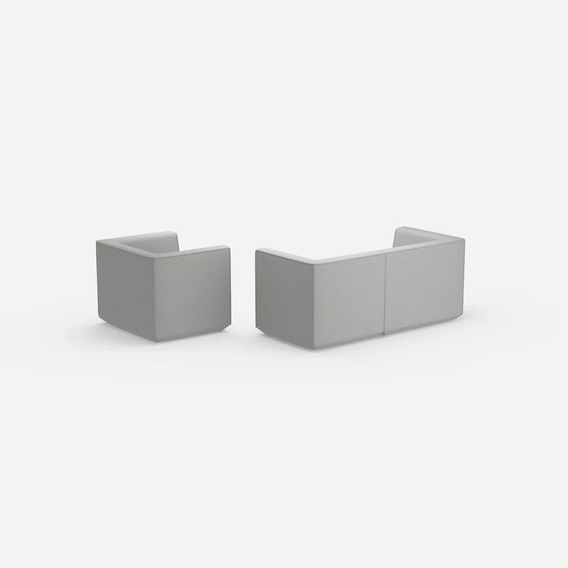2 Sitzer Sofa mit Sessel 270 cm breit