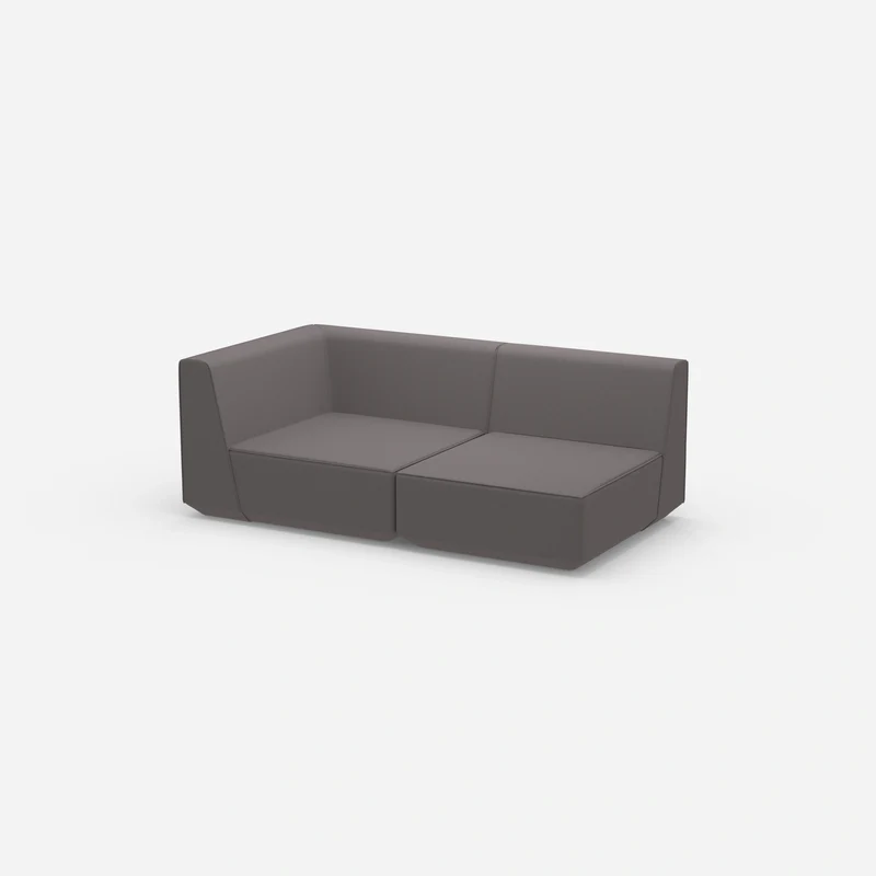 Graues Modulsofa 180 cm breit
