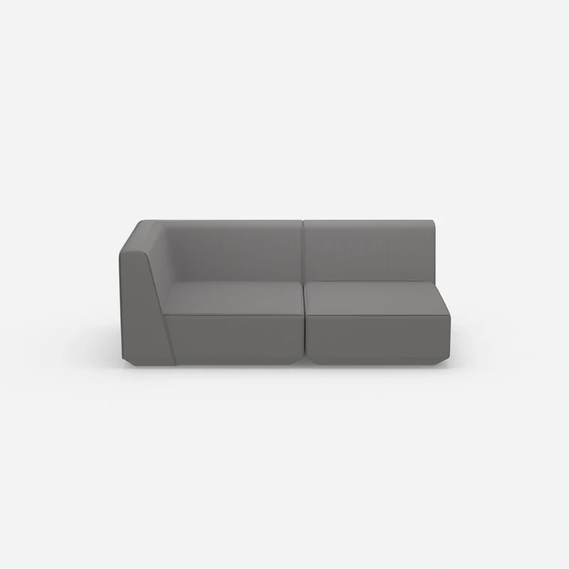 Graues Modulsofa 180 cm breit